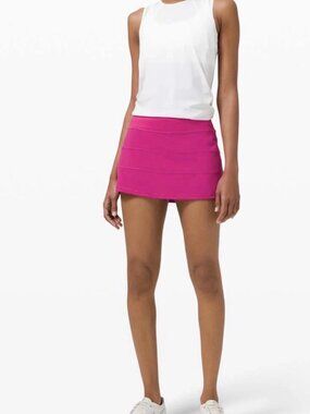 🎾✨ Lululemon Pace Rival Mid-Rise Skirt Skort - Raspberry - 14 - Worn 1 Time